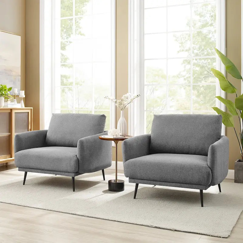 Fauteuil Karaka surdimensionné 37,5W, canapé de loisirs, fauteuil d'appoint (ensemble de 2)