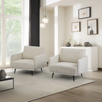 Fauteuil Karaka surdimensionné 37,5W, canapé de loisirs, fauteuil d'appoint (ensemble de 2)