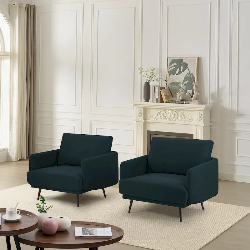 Fauteuil Karaka surdimensionné 37,5W, canapé de loisirs, fauteuil d'appoint (ensemble de 2)