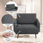 Fauteuil Karaka surdimensionné 37,5W, canapé de loisirs, fauteuil d'appoint (ensemble de 2)