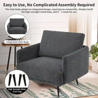 Fauteuil Karaka surdimensionné 37,5W, canapé de loisirs, fauteuil d'appoint (ensemble de 2)