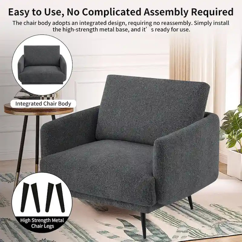 Fauteuil Karaka surdimensionné 37,5W, canapé de loisirs, fauteuil d'appoint (ensemble de 2)