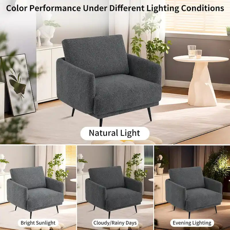 Fauteuil Karaka surdimensionné 37,5W, canapé de loisirs, fauteuil d'appoint (ensemble de 2)