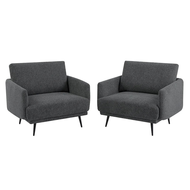 Fauteuil Karaka surdimensionné 37,5W, canapé de loisirs, fauteuil d'appoint (ensemble de 2)