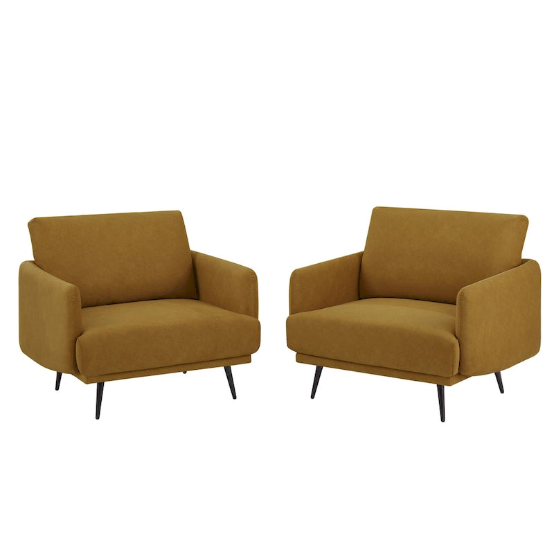 Fauteuil Karaka surdimensionné 37,5W, canapé de loisirs, fauteuil d'appoint (ensemble de 2)