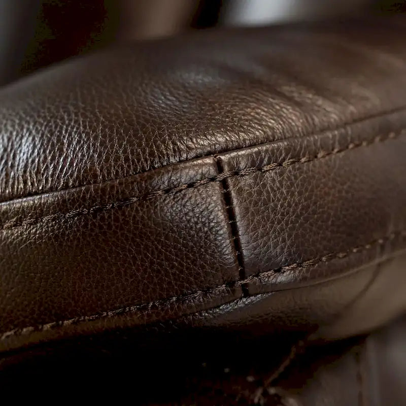 Fauteuil inclinable électrique en cuir pleine fleur, appui-tête réglable, repose-pieds extensible, position zéro gravité