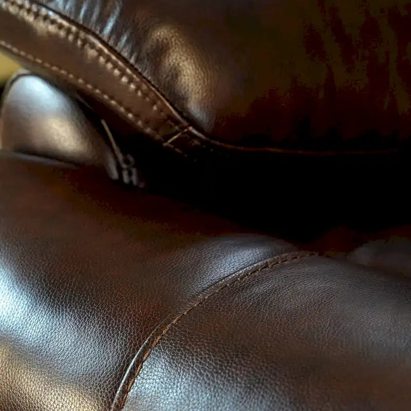 Fauteuil inclinable électrique en cuir pleine fleur, appui-tête réglable, repose-pieds extensible, position zéro gravité