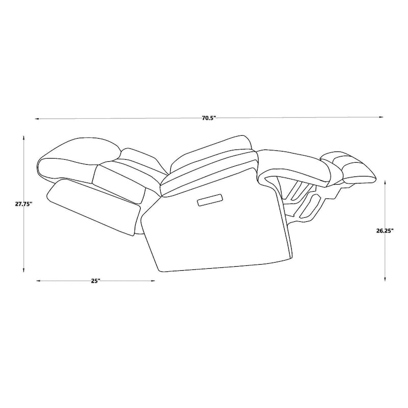 Fauteuil inclinable électrique en cuir pleine fleur, appui-tête réglable, repose-pieds extensible, position zéro gravité