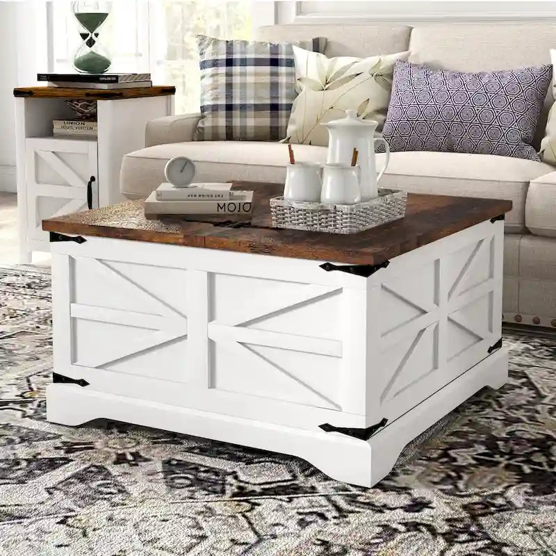 Table basse de style ferme moderne