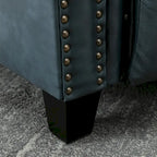 Fauteuil inclinable en cuir véritable avec dossier inclinable, accoudoirs et dossier confortables.