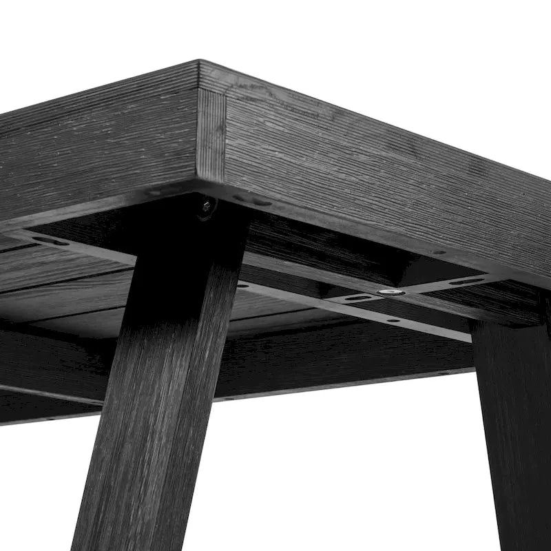 Ensemble table et bancs de salle à manger classiques Plank and Beam 72