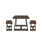 Ensemble table et bancs de salle à manger classiques Plank and Beam 72