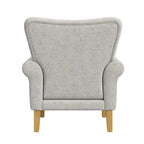 Fauteuil d'appoint HomePop à accoudoirs roulés