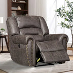 Fauteuil inclinable électrique en cuir respirant avec port USB pour salon et salle de cinéma