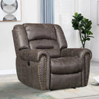 Fauteuil inclinable électrique en cuir respirant avec port USB pour salon et salle de cinéma