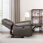 Fauteuil inclinable électrique en cuir respirant avec port USB pour salon et salle de cinéma