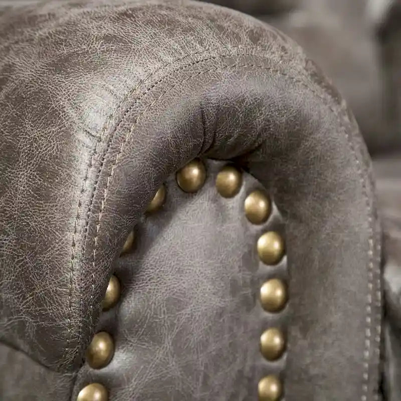 Fauteuil inclinable électrique en cuir respirant avec port USB pour salon et salle de cinéma