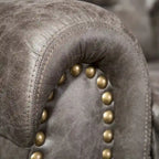 Fauteuil inclinable électrique en cuir respirant avec port USB pour salon et salle de cinéma