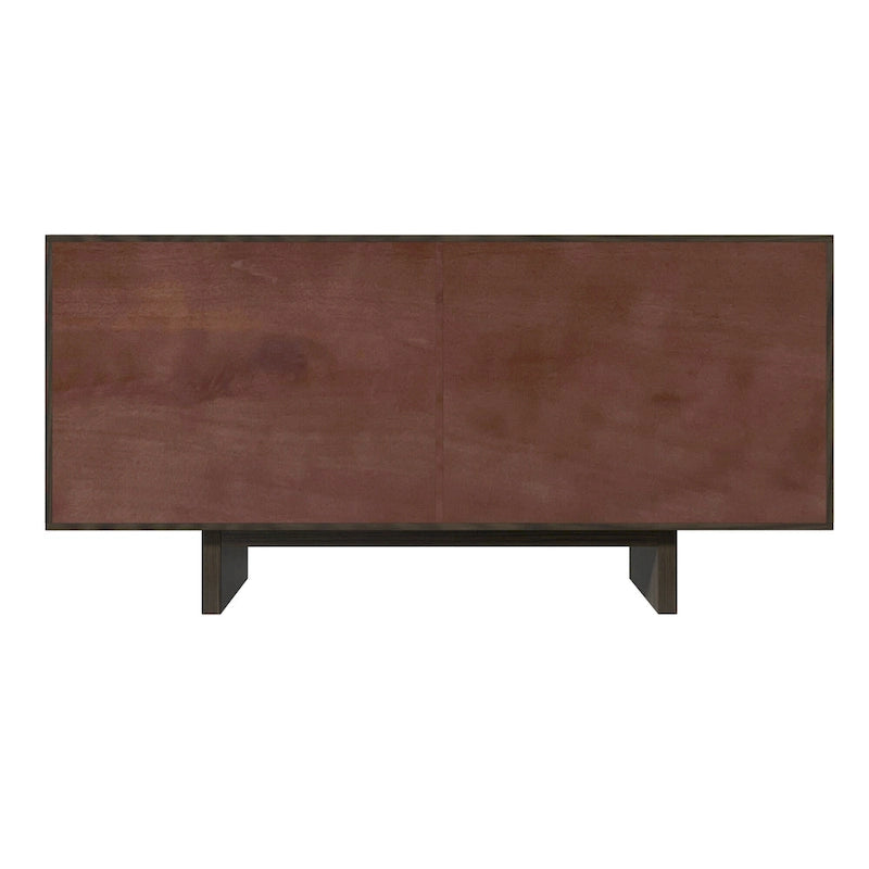 Buffet/meuble-lavabo Clihome style milieu du siècle en bois, 4 portes