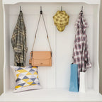 Porte-manteau de 39,8 cm de large avec banc et meuble à chaussures pour l'entrée