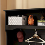 Porte-manteau de 39,8 cm de large avec banc et meuble à chaussures pour l'entrée