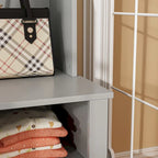 Porte-manteau de 39,8 cm de large avec banc et meuble à chaussures pour l'entrée