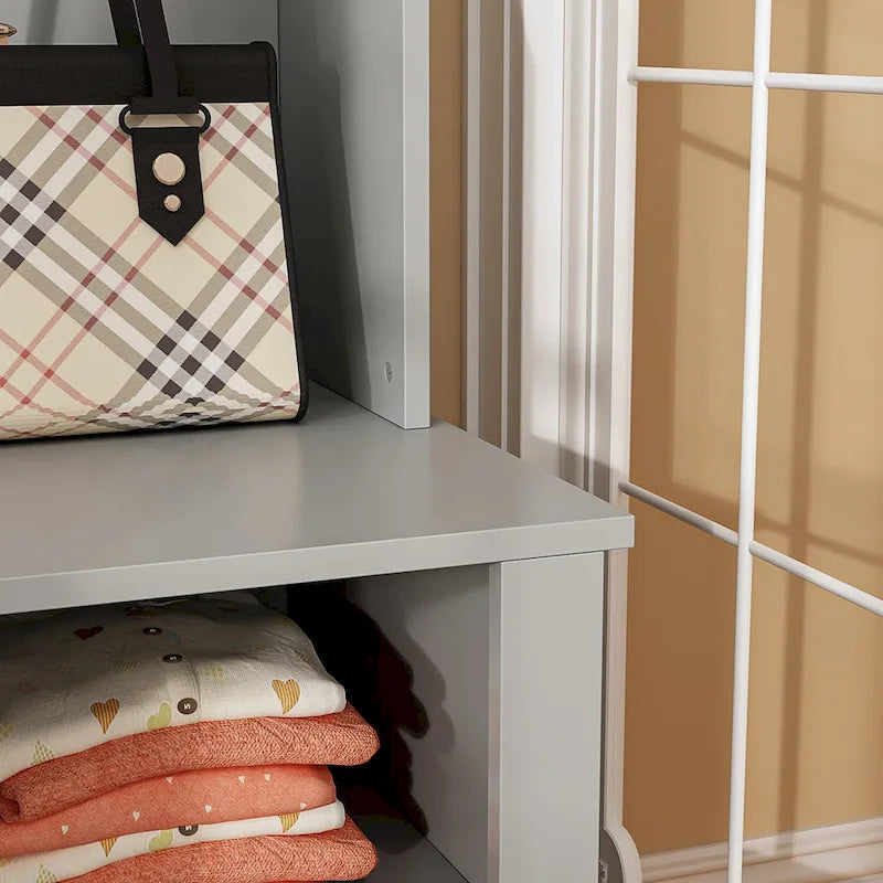 Porte-manteau de 39,8 cm de large avec banc et meuble à chaussures pour l'entrée