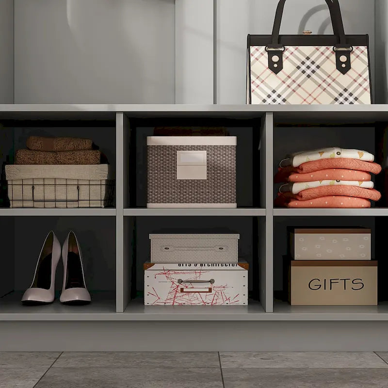 Porte-manteau de 39,8 cm de large avec banc et meuble à chaussures pour l'entrée