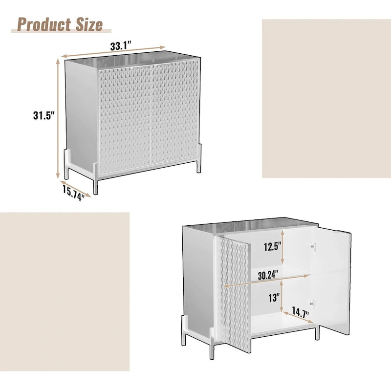 Buffet d'appoint moderne et brillant Clihome