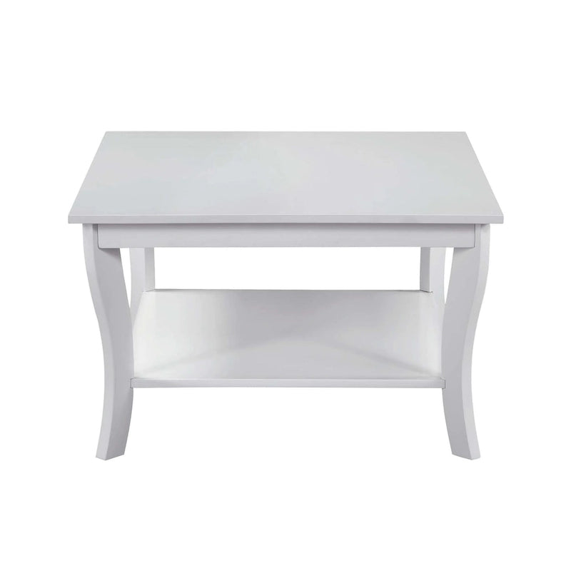 Table basse carrée American Heritage de Convenience Concepts avec étagère