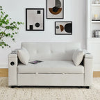 Canapé-lit gigogne 54 pouces, canapé-lit inclinable double