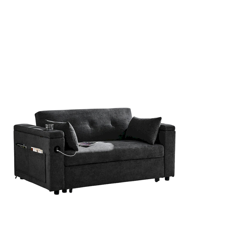 Canapé-lit gigogne 54 pouces, canapé-lit inclinable double