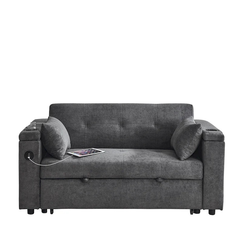 Canapé-lit gigogne 54 pouces, canapé-lit inclinable double