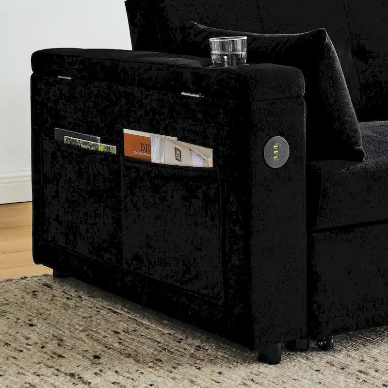 Canapé-lit gigogne 54 pouces, canapé-lit inclinable double