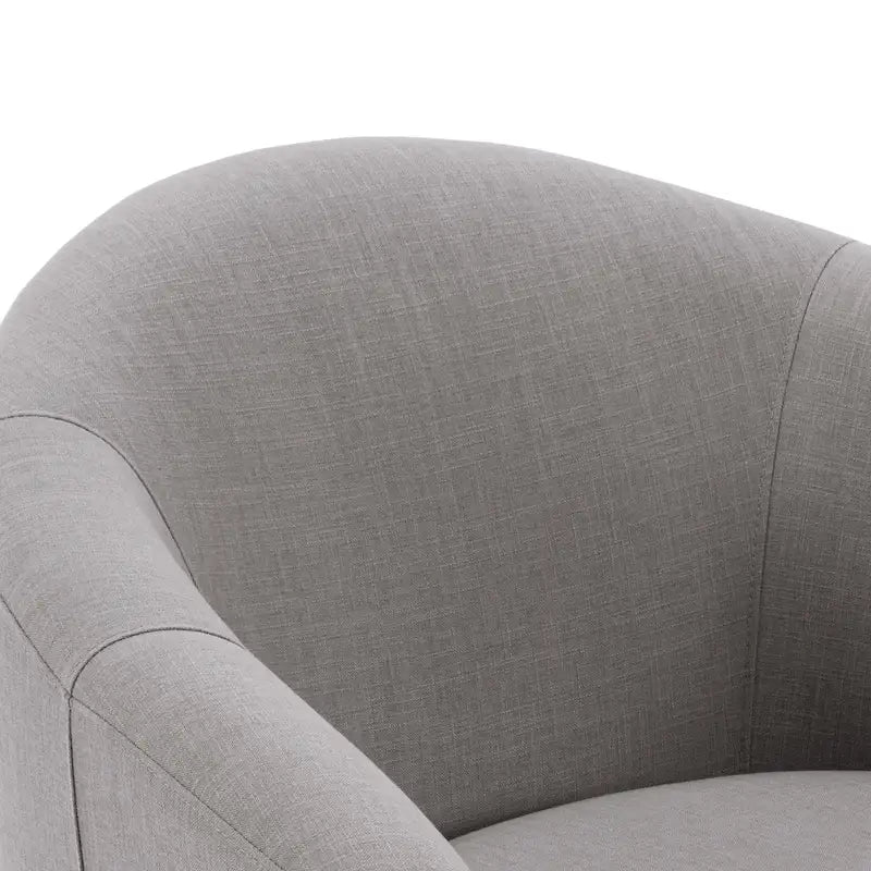 Fauteuil pivotant moderne rembourré de style tonneau, fauteuil d'appoint pour salon