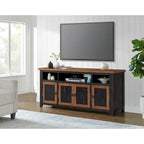 Meuble TV Nantucket en bois massif de 165 cm de large avec rangement