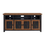 Meuble TV Nantucket en bois massif de 165 cm de large avec rangement