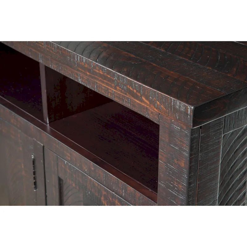 Meuble TV Nantucket en bois massif de 165 cm de large avec rangement