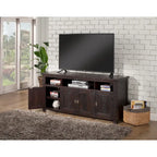 Meuble TV Nantucket en bois massif de 165 cm de large avec rangement