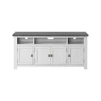 Meuble TV Nantucket en bois massif de 165 cm de large avec rangement