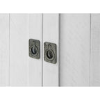 Meuble TV Nantucket en bois massif de 165 cm de large avec rangement