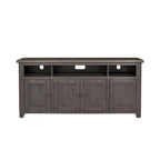 Meuble TV Nantucket en bois massif de 165 cm de large avec rangement