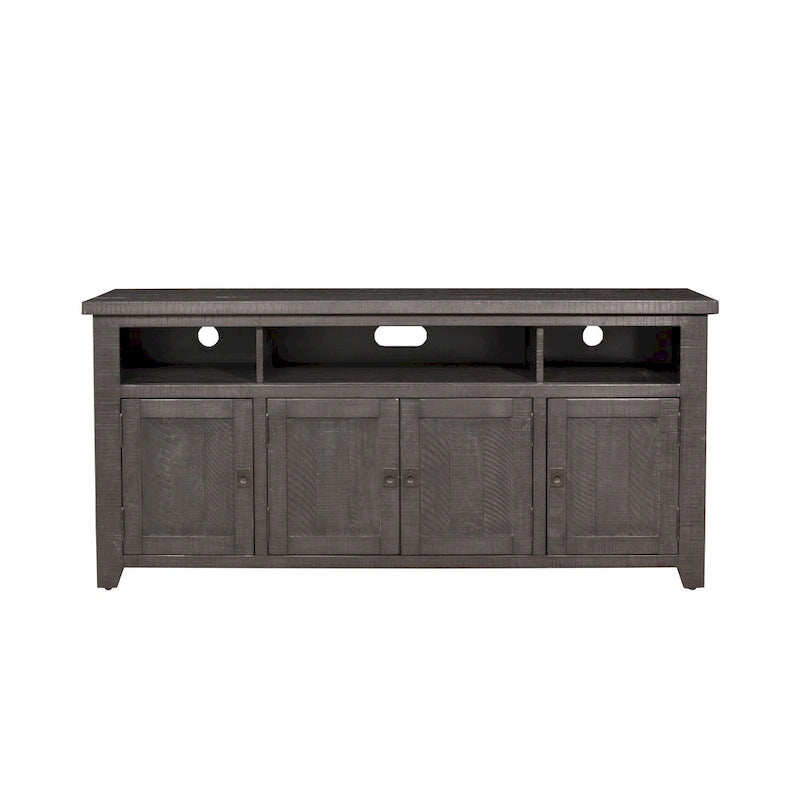Meuble TV Nantucket en bois massif de 165 cm de large avec rangement