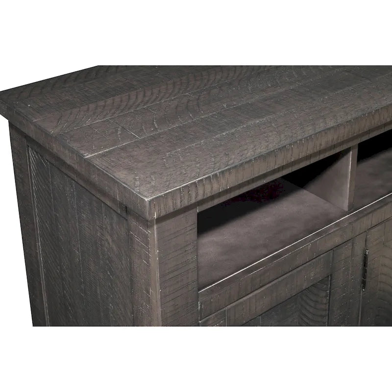 Meuble TV Nantucket en bois massif de 165 cm de large avec rangement