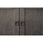 Meuble TV Nantucket en bois massif de 165 cm de large avec rangement