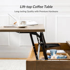 Table basse rectangulaire traditionnelle Gaston avec étagère de rangement par HULALA HOME