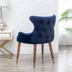 Fauteuil d'appoint en velours Lindale de Roundhill Furniture, style moderne du milieu du siècle