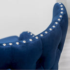 Fauteuil d'appoint en velours Lindale de Roundhill Furniture, style moderne du milieu du siècle