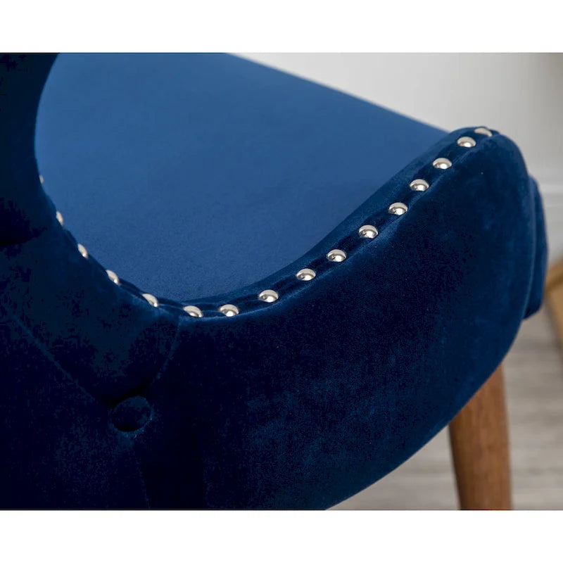 Fauteuil d'appoint en velours Lindale de Roundhill Furniture, style moderne du milieu du siècle