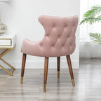 Fauteuil d'appoint en velours Lindale de Roundhill Furniture, style moderne du milieu du siècle